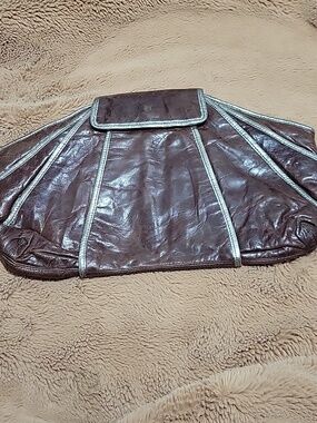 Kooba Brown Leather Clutch